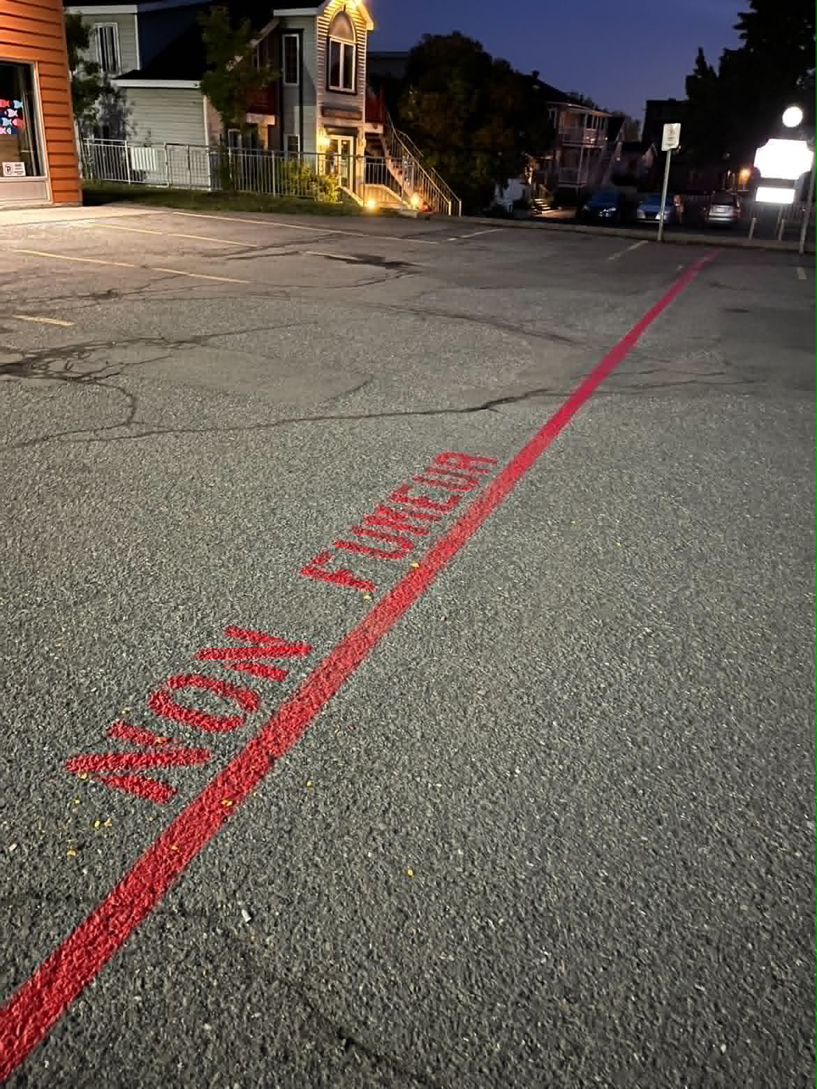 Réalisation Asphalte Nordique — Marquage routier à Québec